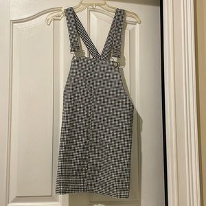 Gingham Overall Dress- Size M